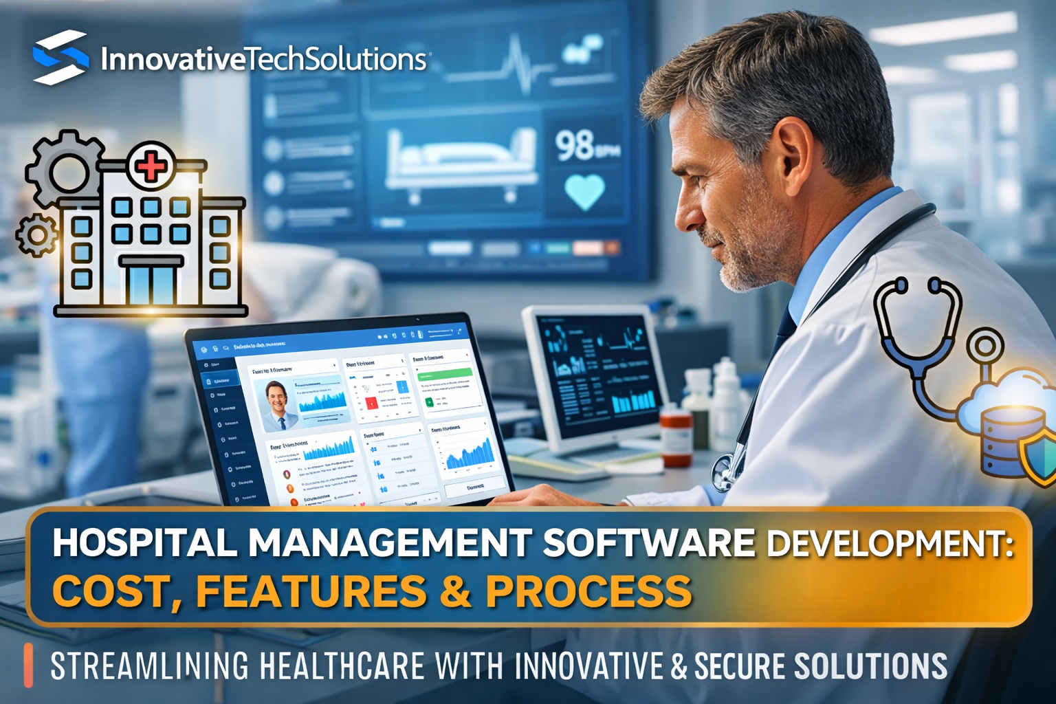 Custom hospital management system dashboard developed by Ranexa Tech
